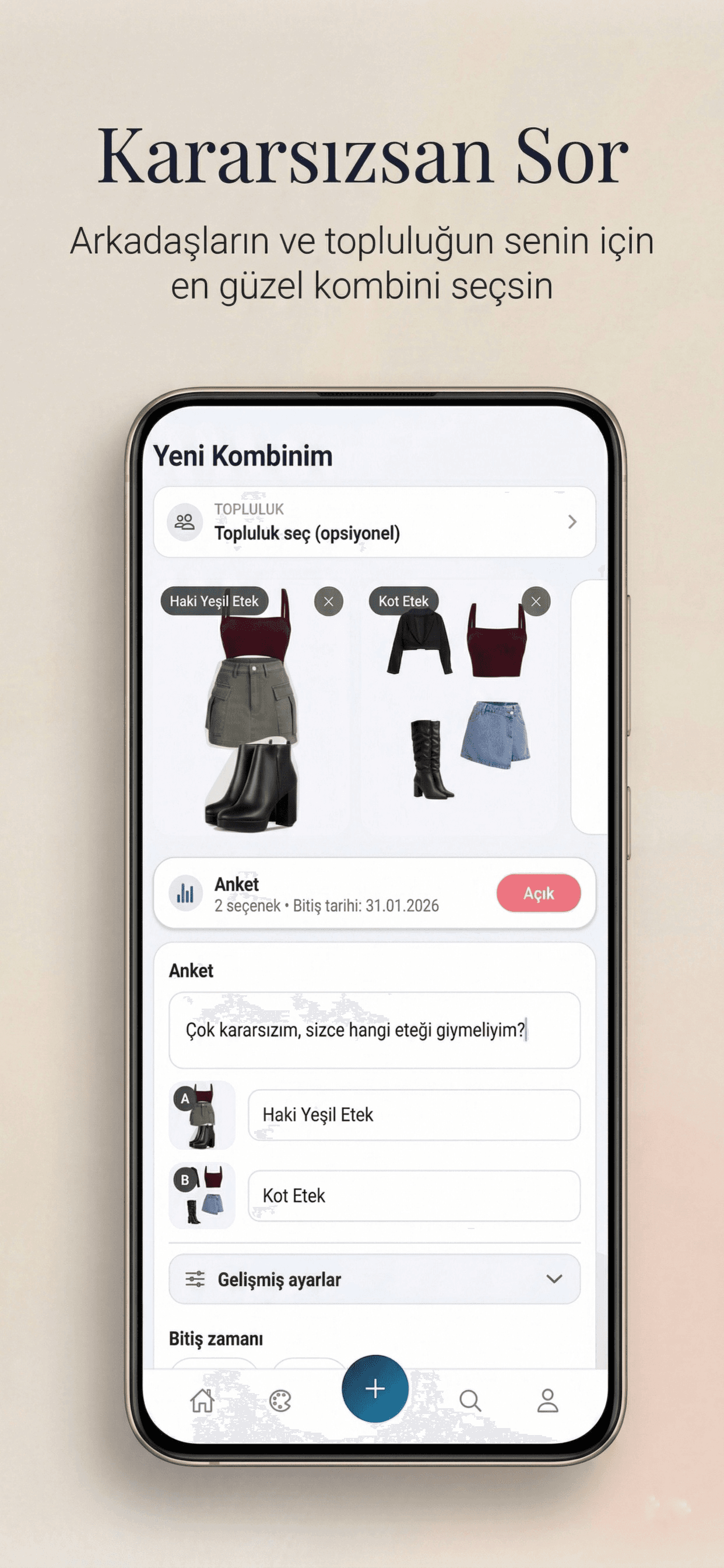 Anket oluştur, fikrini netleştir