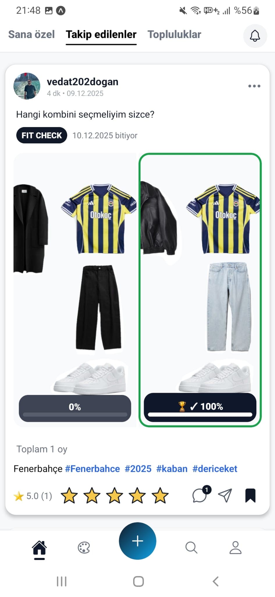 Fit Check Sonuçları